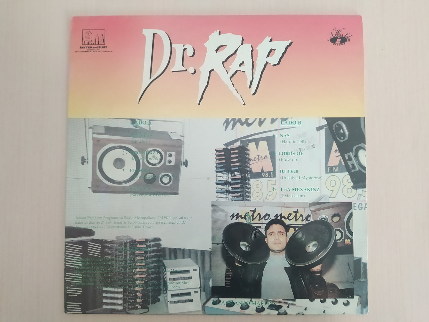Lp Vinil Dr. Rap Só As Bagaças Metro Fm 98.5