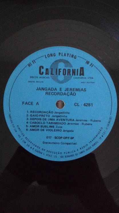 Lp Vinil Jangada e Jeremias Recordação