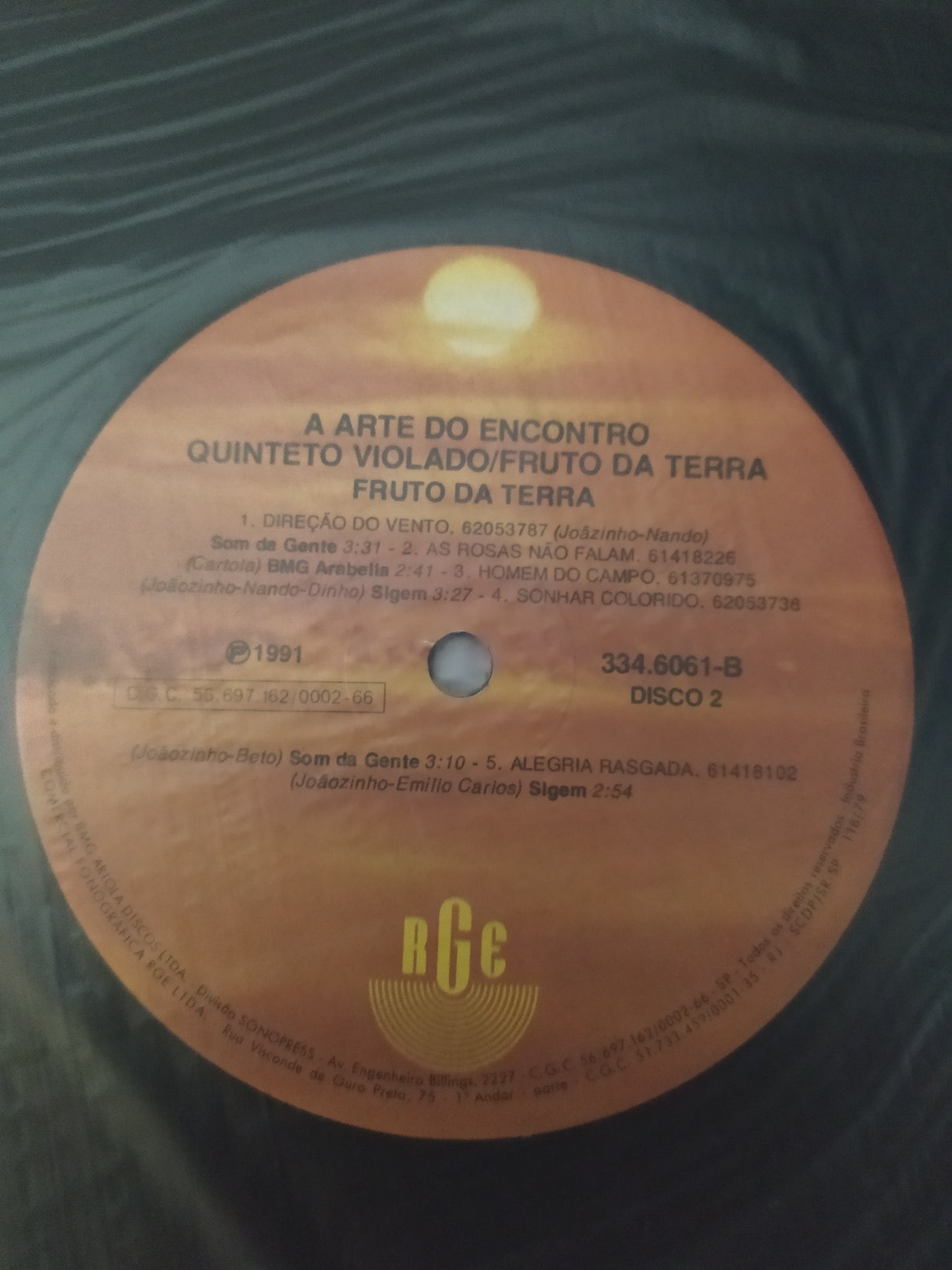 Lp Vinil Quinteto Violado Fruto Da Terra A Arte Do Encontro