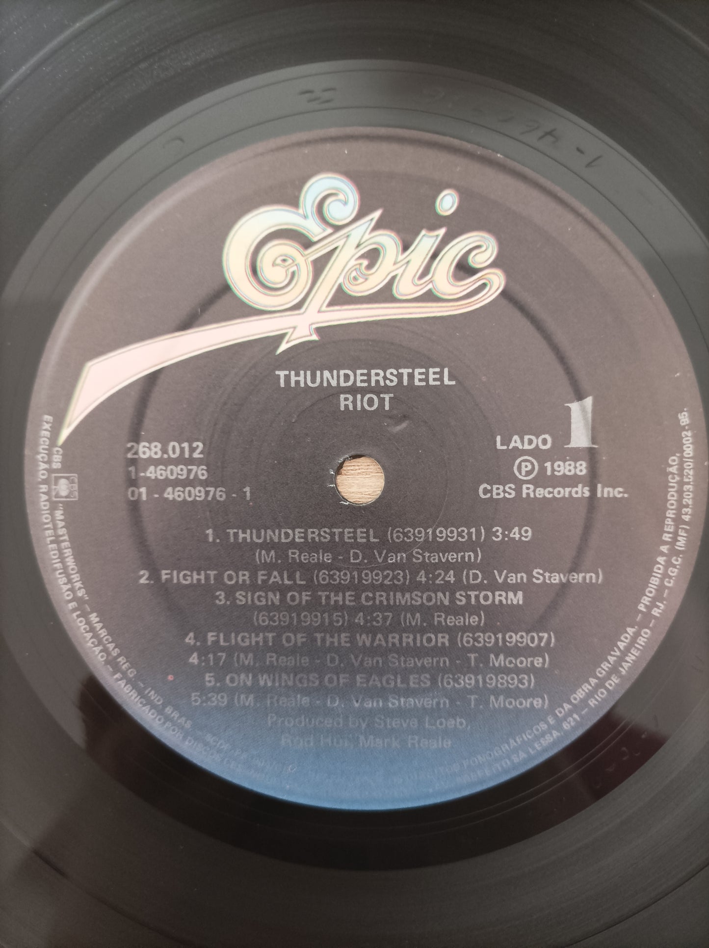 Lp Vinil Riot Thunder Steel