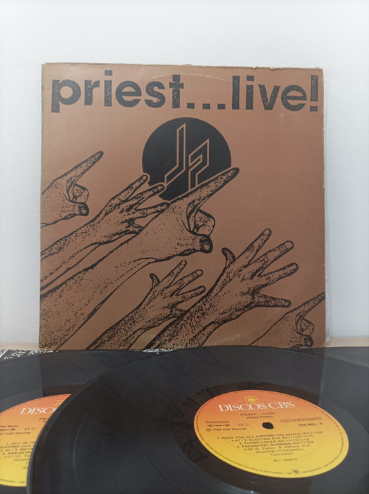 Lp Vinil Judas Priest Live! Duplo Com encartes