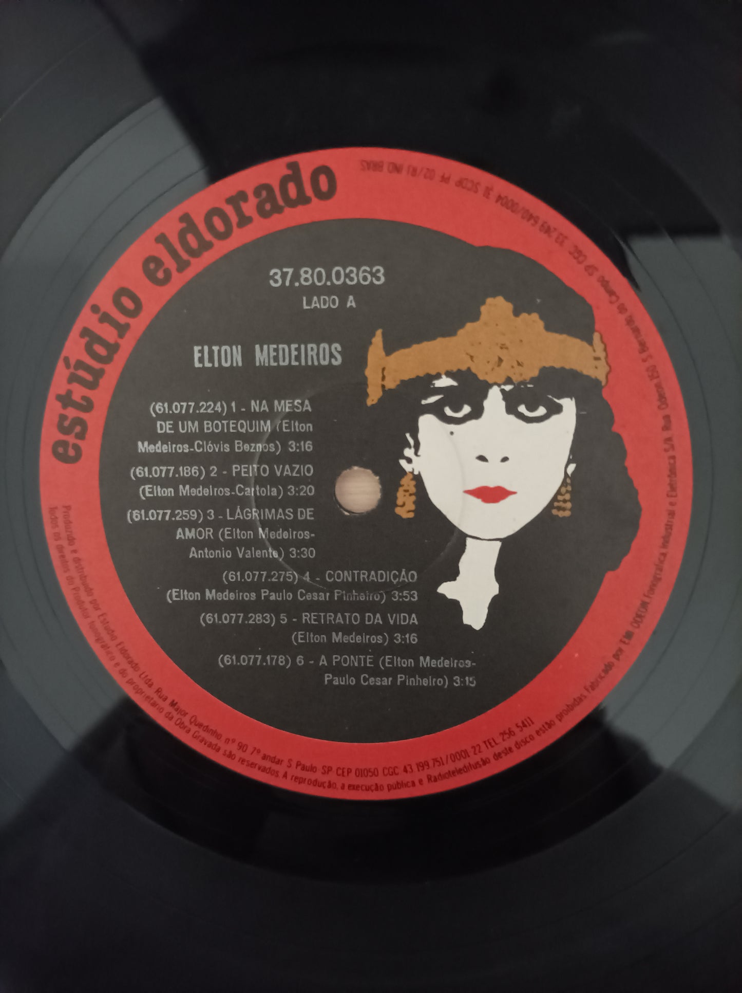 Lp Vinil Elton Medeiros 1980