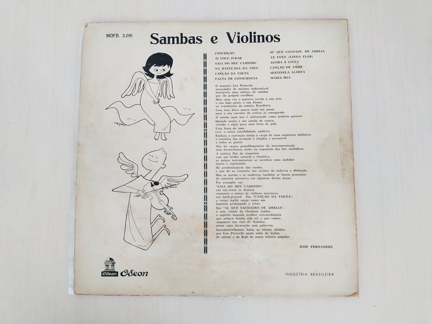Lp Vinil Léo Peracchi E Suas Cordas Cariocas Sambas E Violinos