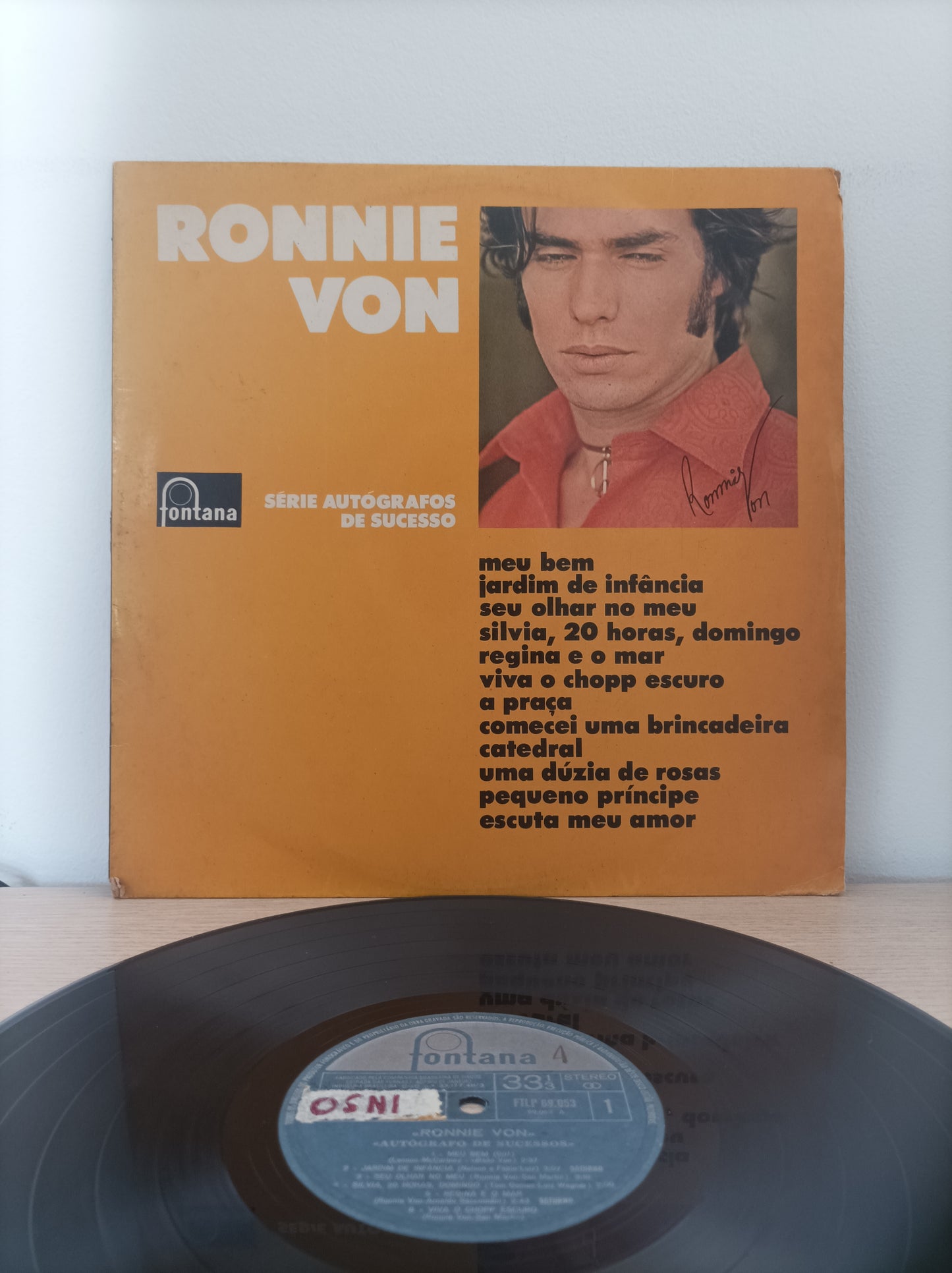 Lp Vinil Ronnie Von Autógrafo de Sucessos