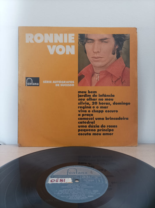 Lp Vinil Ronnie Von Autógrafo de Sucessos