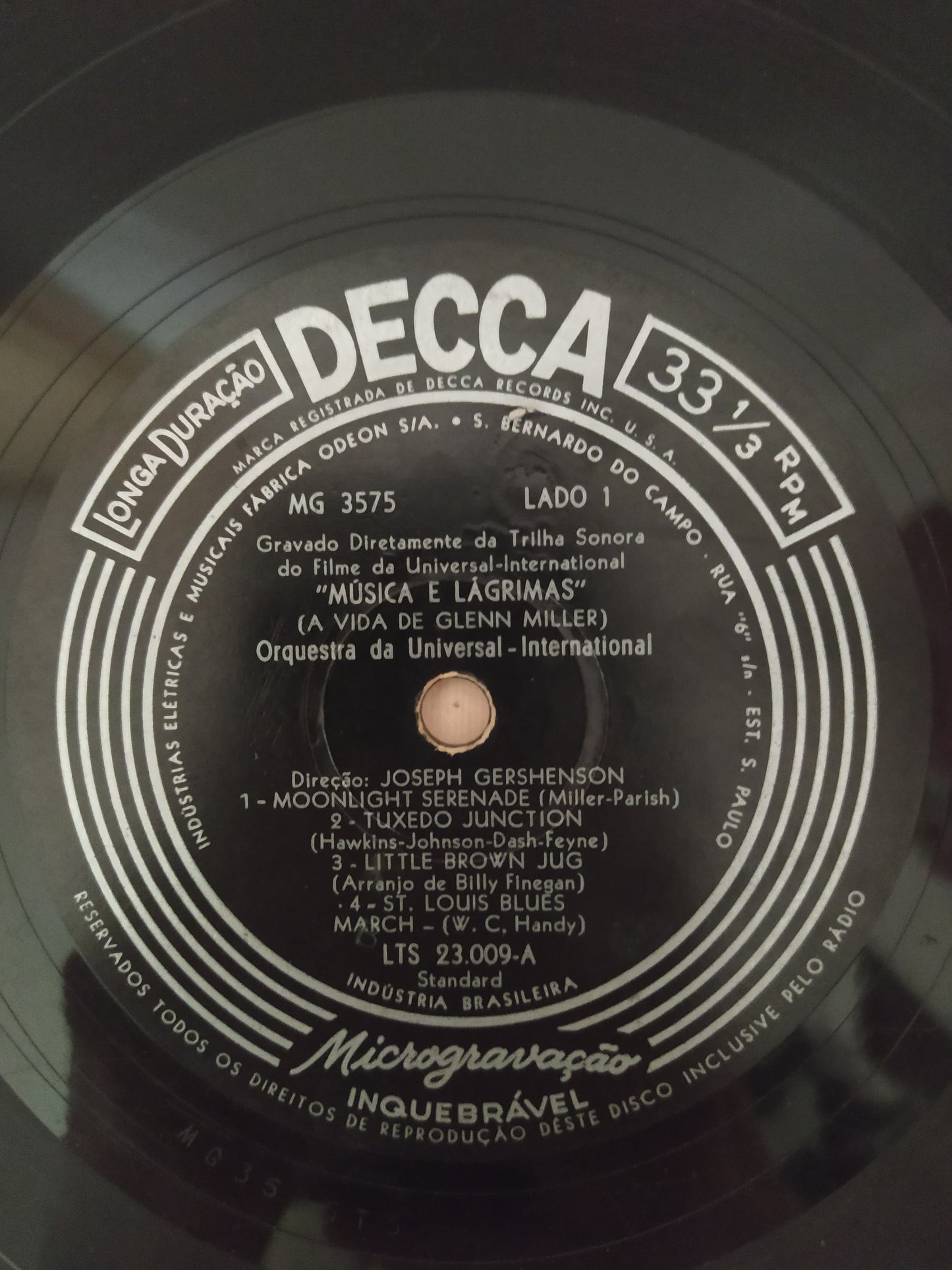 Lp Vinil Glenn Miller Música E Lágrimas
