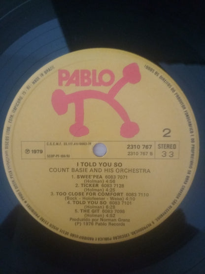 Lp Vinil Count Basie I Told You So