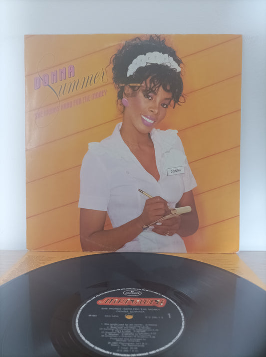 Lp Vinil Donna Summer She Works Hard for the Money C encarte
