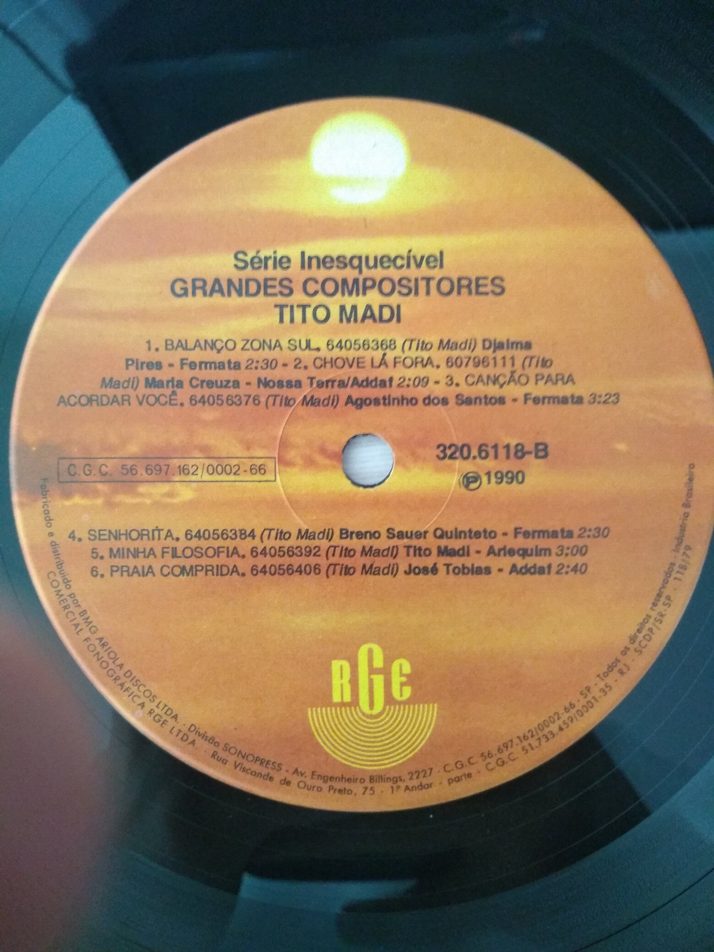 Lp Vinil Tito Madi Série Inesquecível Grandes Compositores