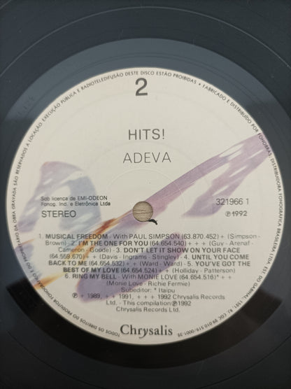 Lp Vinil Adeva Hits!