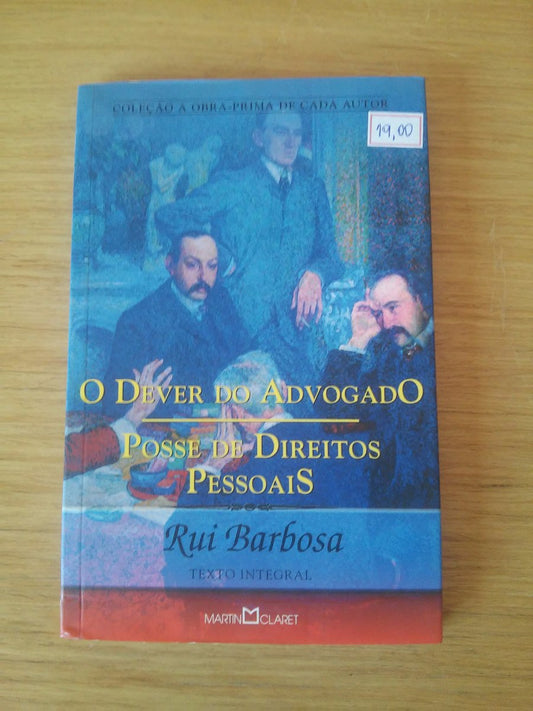Livro Dever Do Advogado Posse De Direitos Pessoais