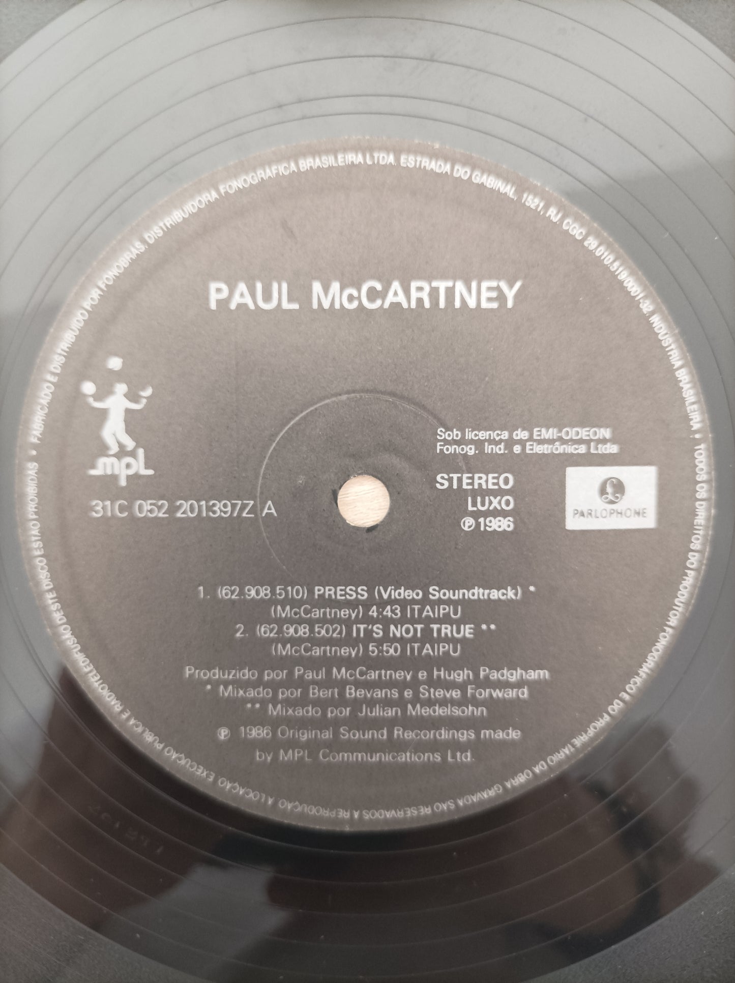 Lp Vinil Paul McCartney Press