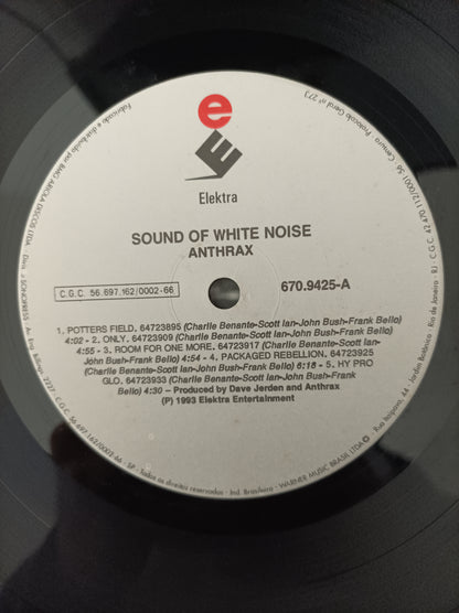Lp Vinil Anthrax Sound of White Noise Com encarte