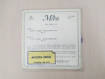Lp Vinil Compacto Milva San Remo 68