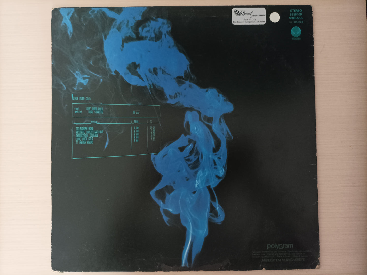Lp Vinil Dire Straits Love over gold