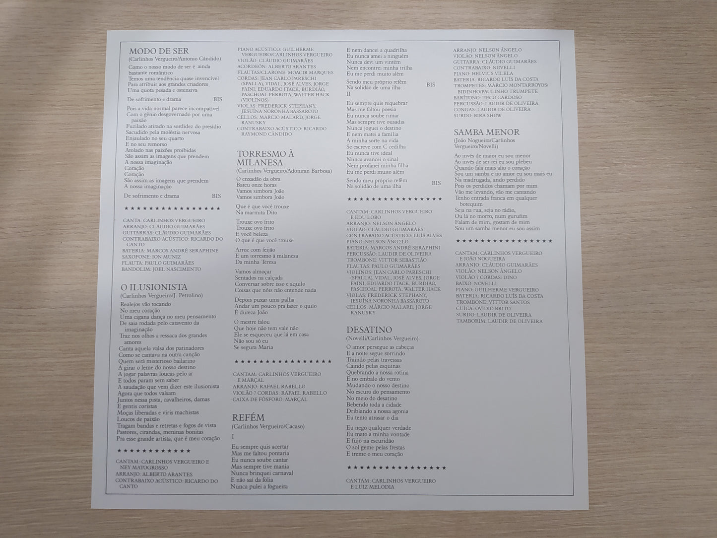 Lp Vinil Carlinhos Vergueiro 15 anos de Carreira Com Encarte