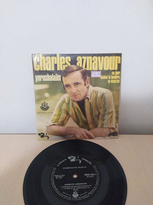 Lp Vinil Compacto Charles Aznavour Yerushalaim