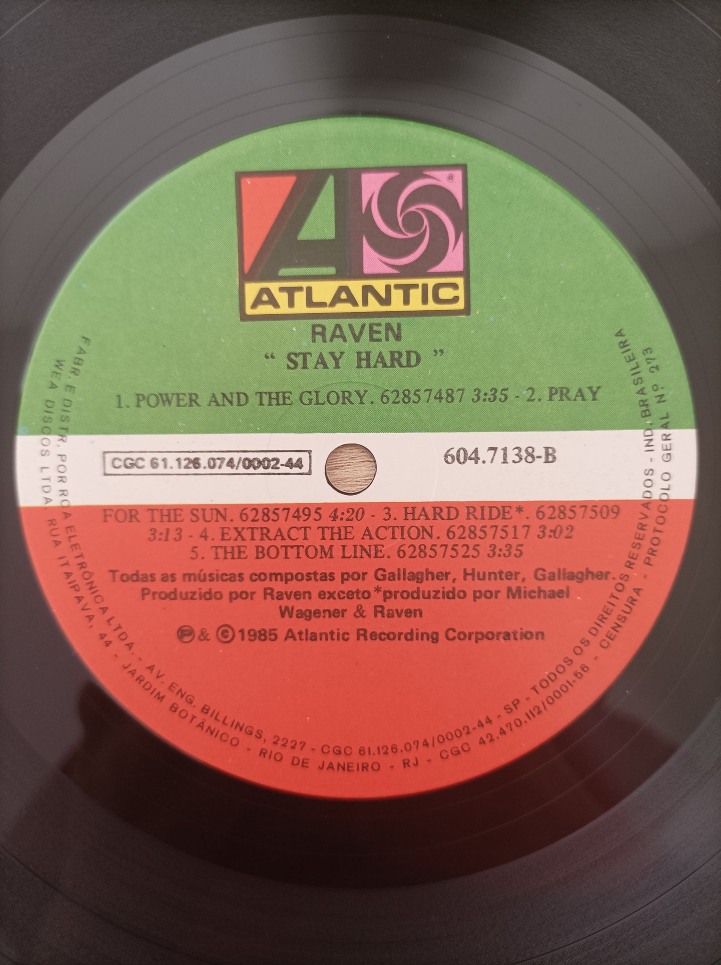 Lp Vinil Raven Stay Hard