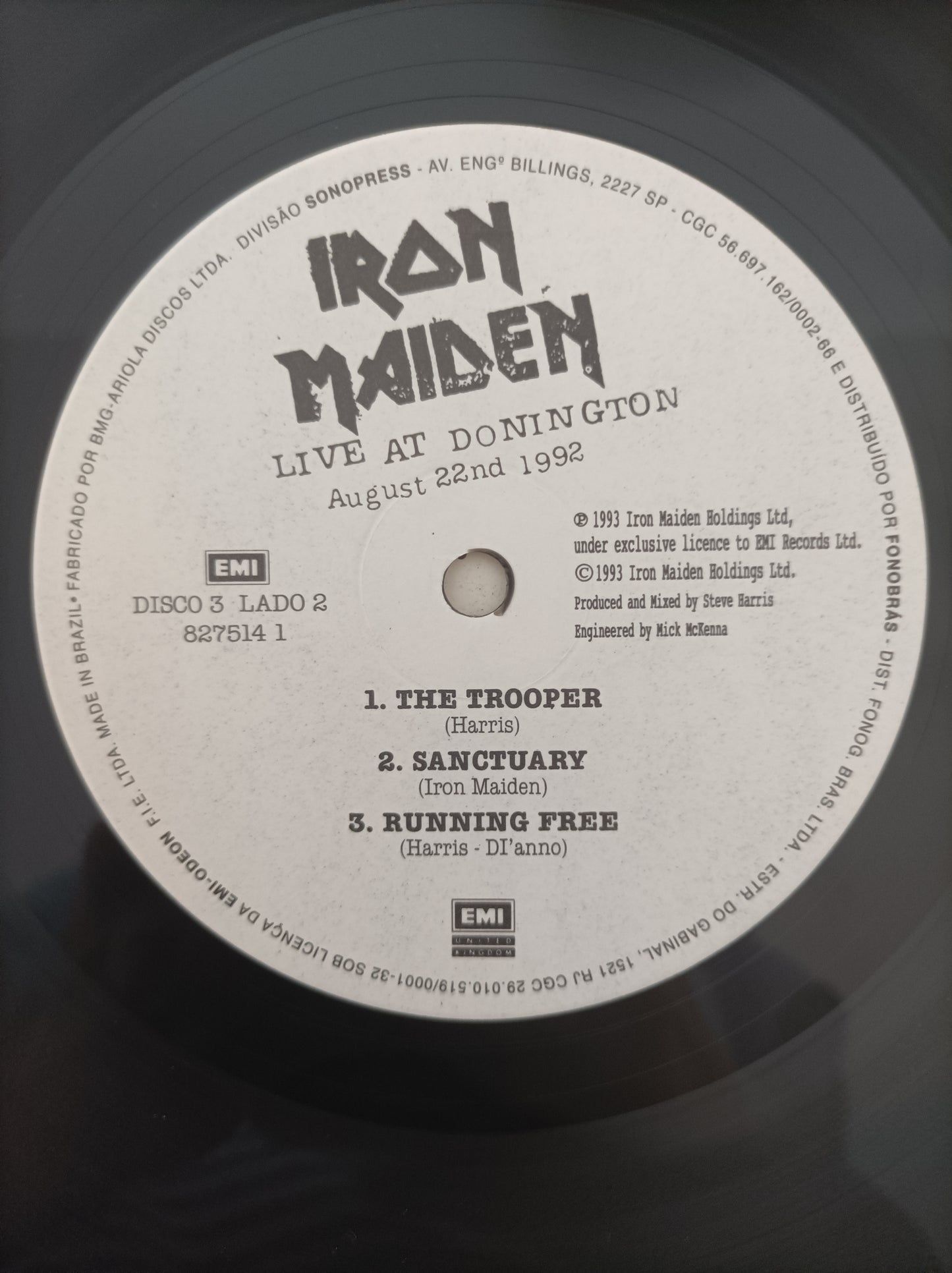 Lp Vinil Iron Maiden Live at Donington Triplo