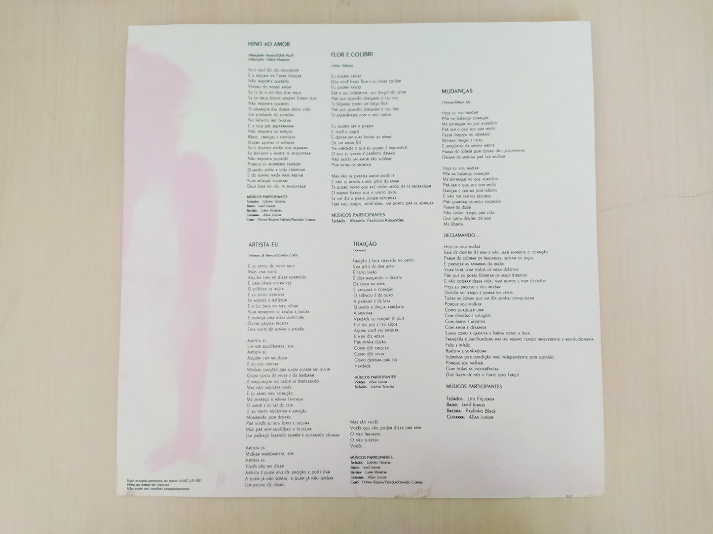 Lp Vinil Vanusa Hino Ao Amor Com Encarte
