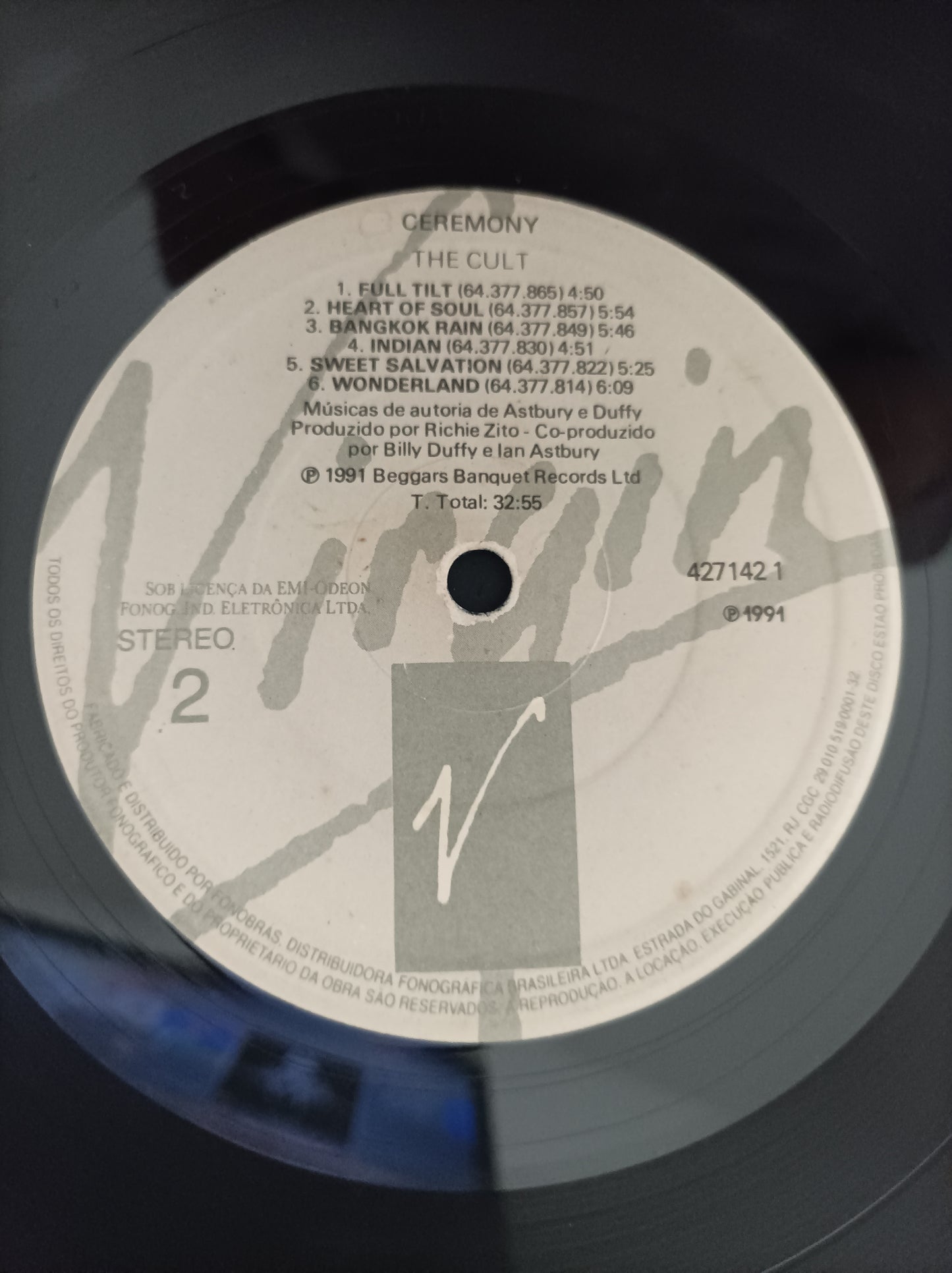 Lp Vinil The Cult Ceremony com encarte, Leia