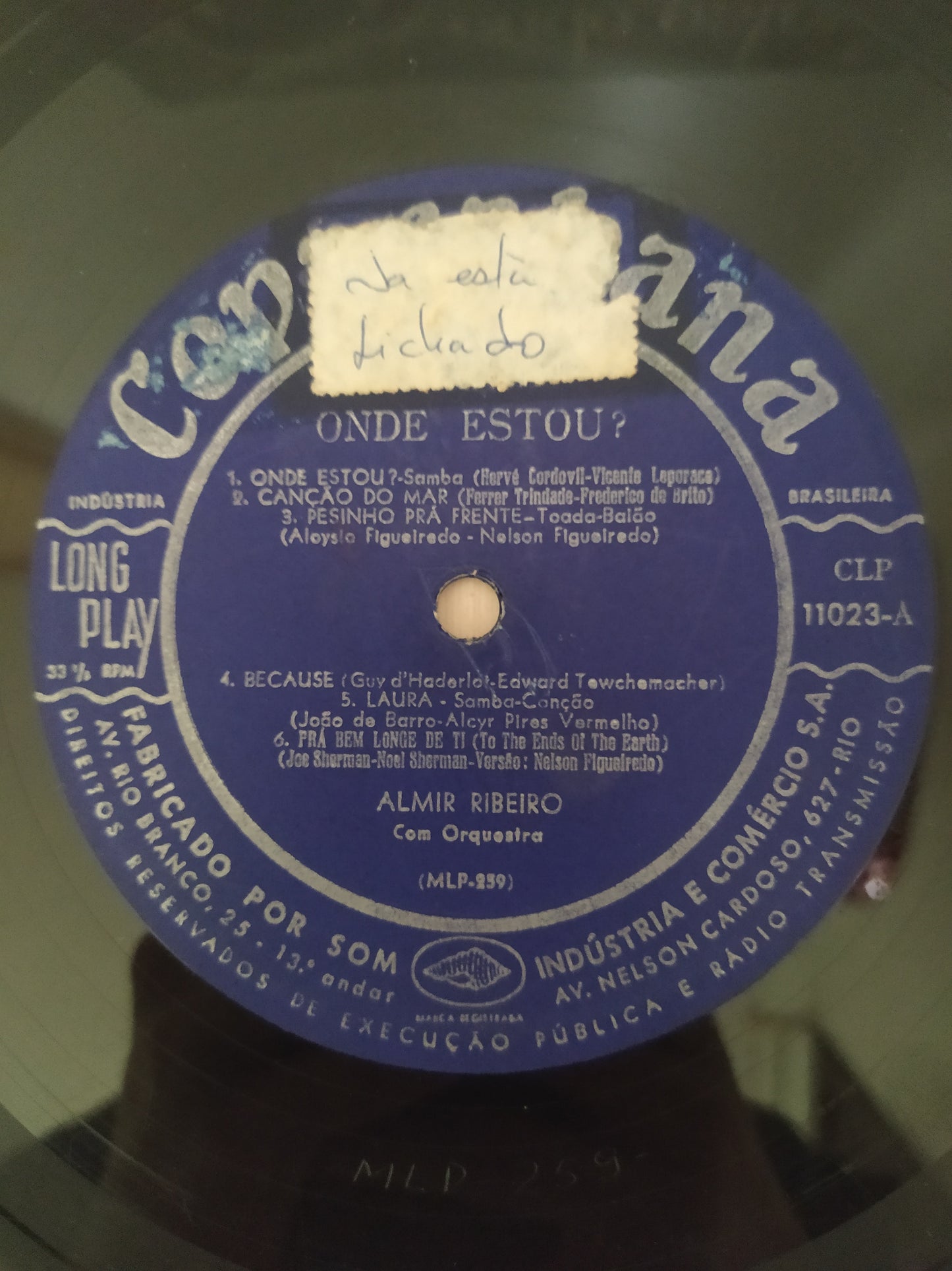 Lp Vinil Almir Ribeiro Onde Estou?
