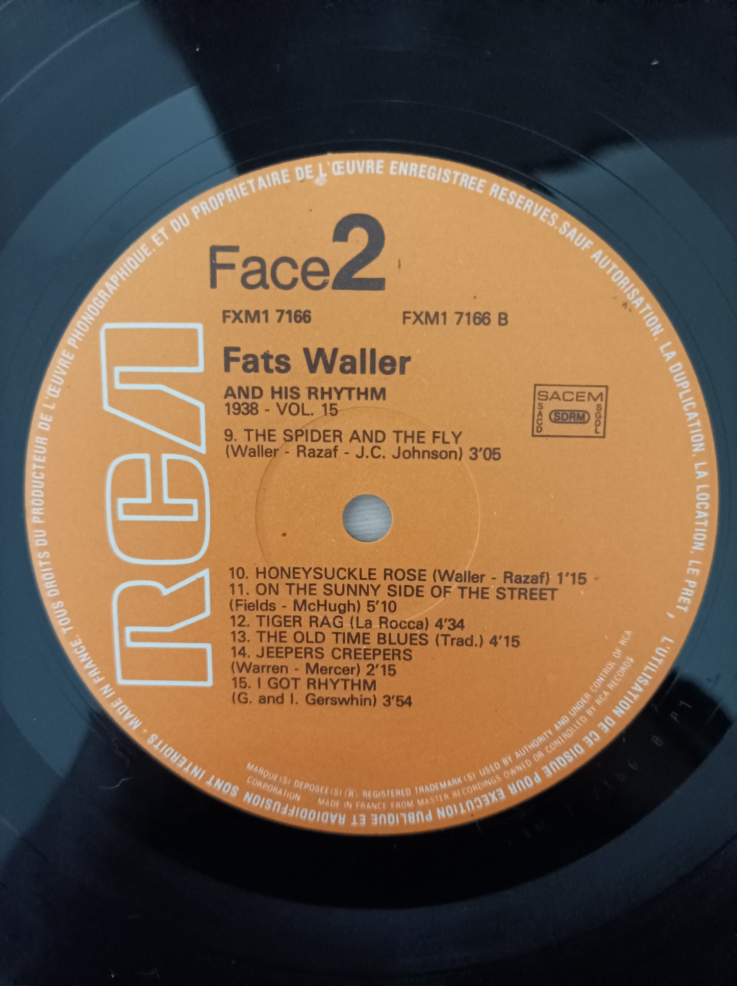 Lp Vinil Fats Waller And His Rhythm Vol. 15 Importado