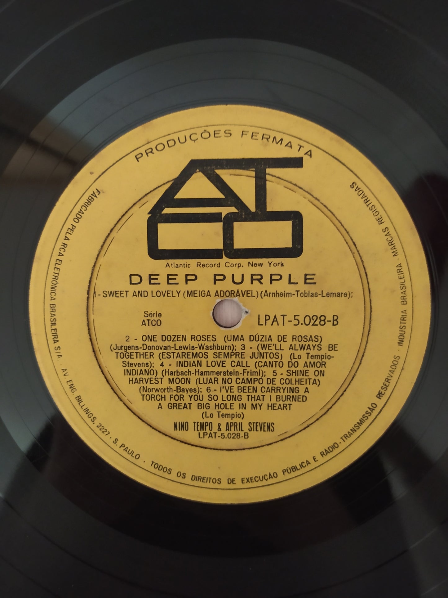 Lp Vinil Nino Tempo & April Stevens Deep Purple