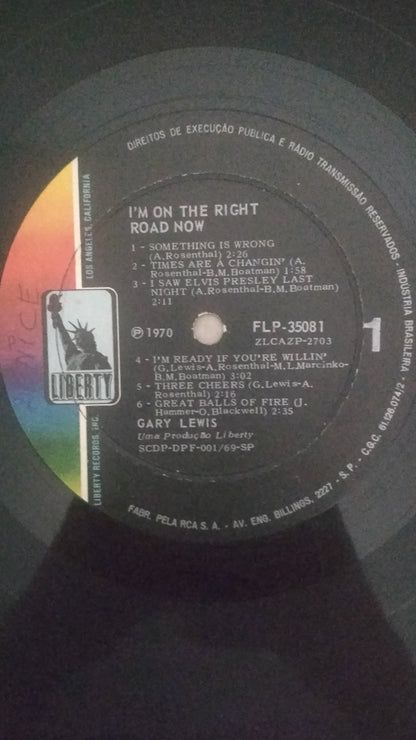 Lp Vinil Gary Lewis I'm on the right road now