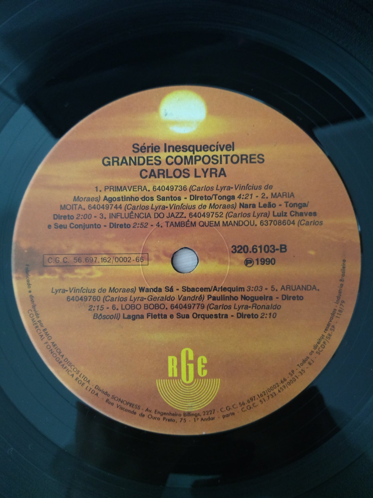Lp Vinil Carlos Lyra Série Inesquecível Grandes Compositores