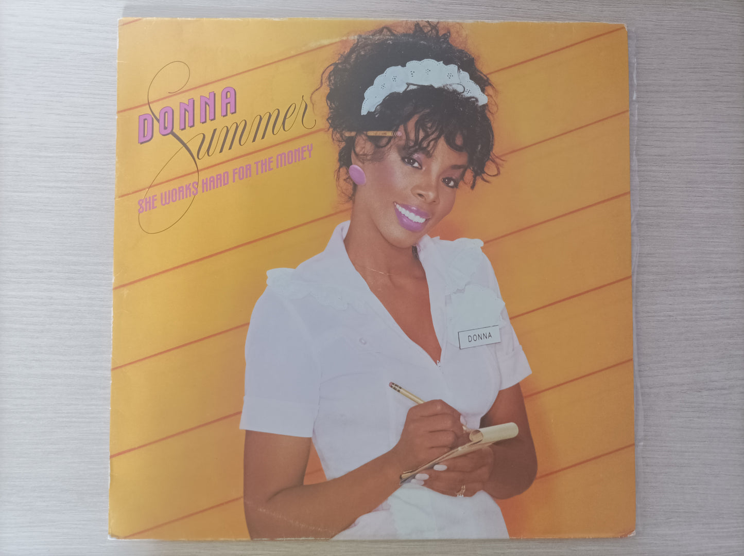 Lp Vinil Donna Summer She Works Hard for the Money C encarte