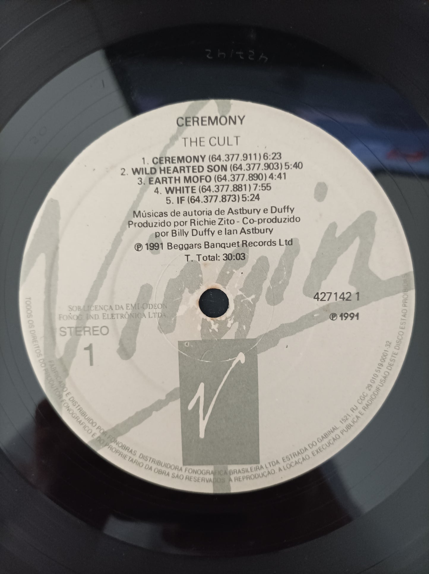 Lp Vinil The Cult Ceremony com encarte, Leia