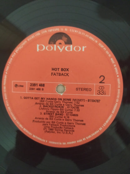 Lp Vinil Fatback Hot Box