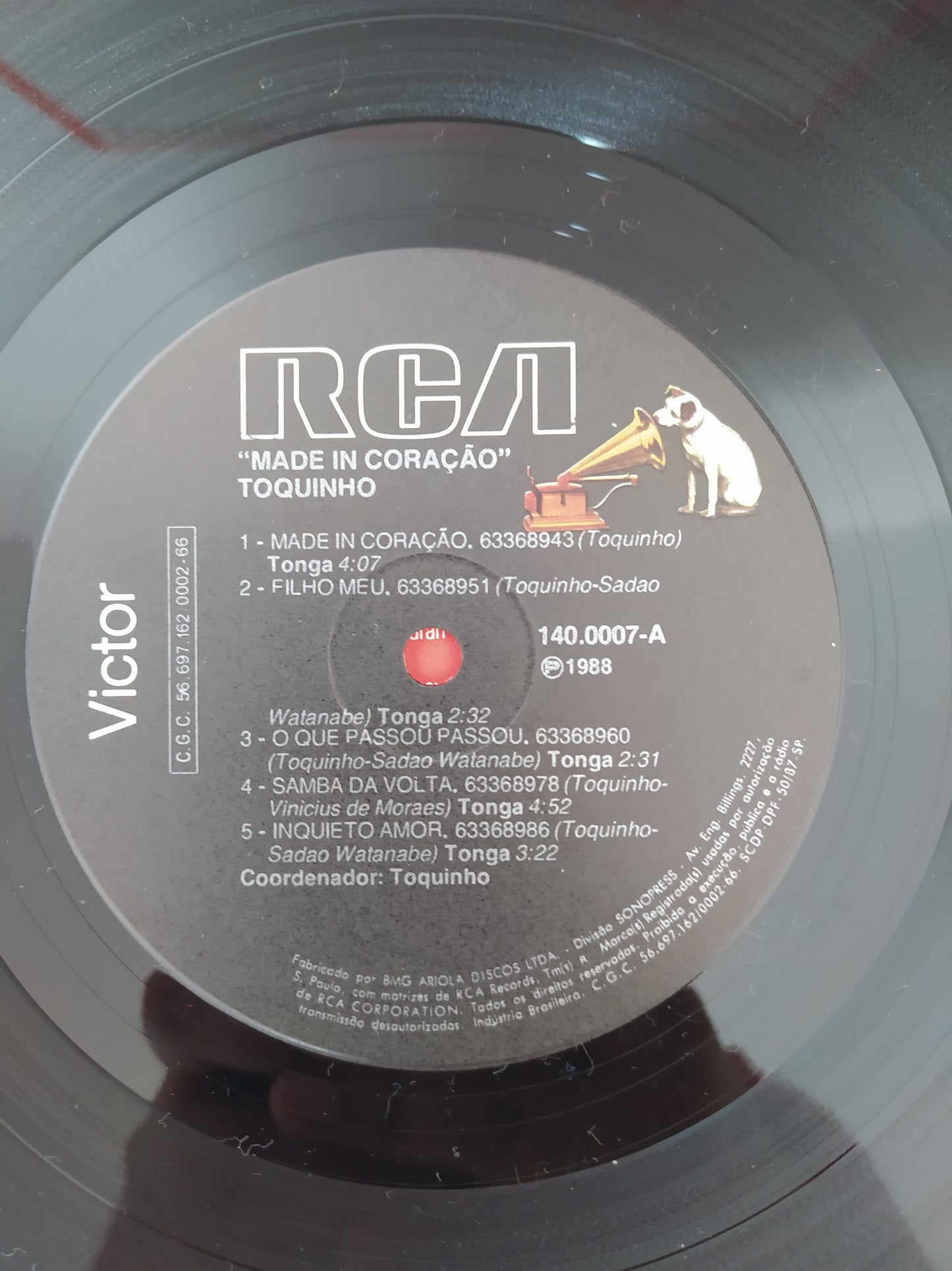Lp Vinil Toquinho & Sadao Watanabe Made In Coração C Encarte