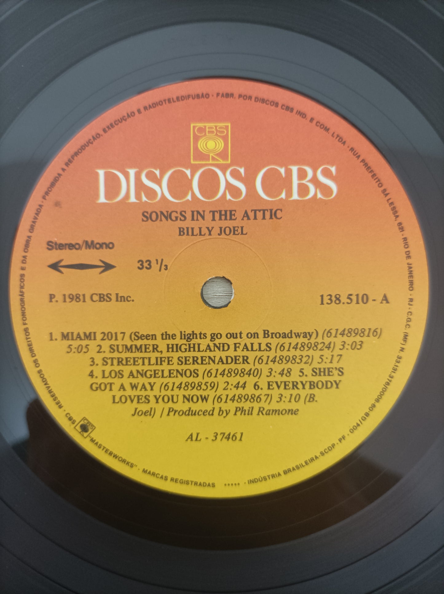 Lp Vinil Billy Joel Songs in The Attic