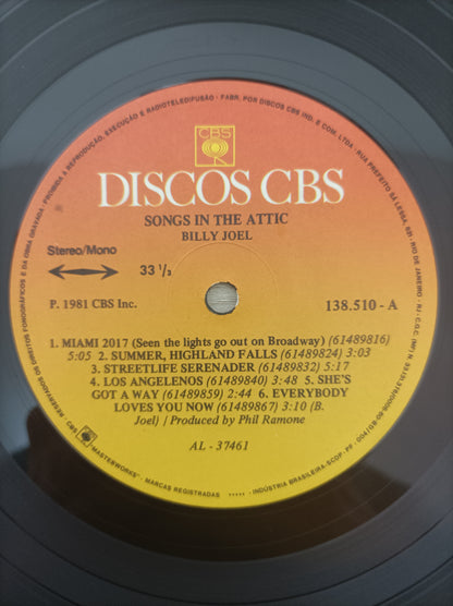 Lp Vinil Billy Joel Songs in The Attic