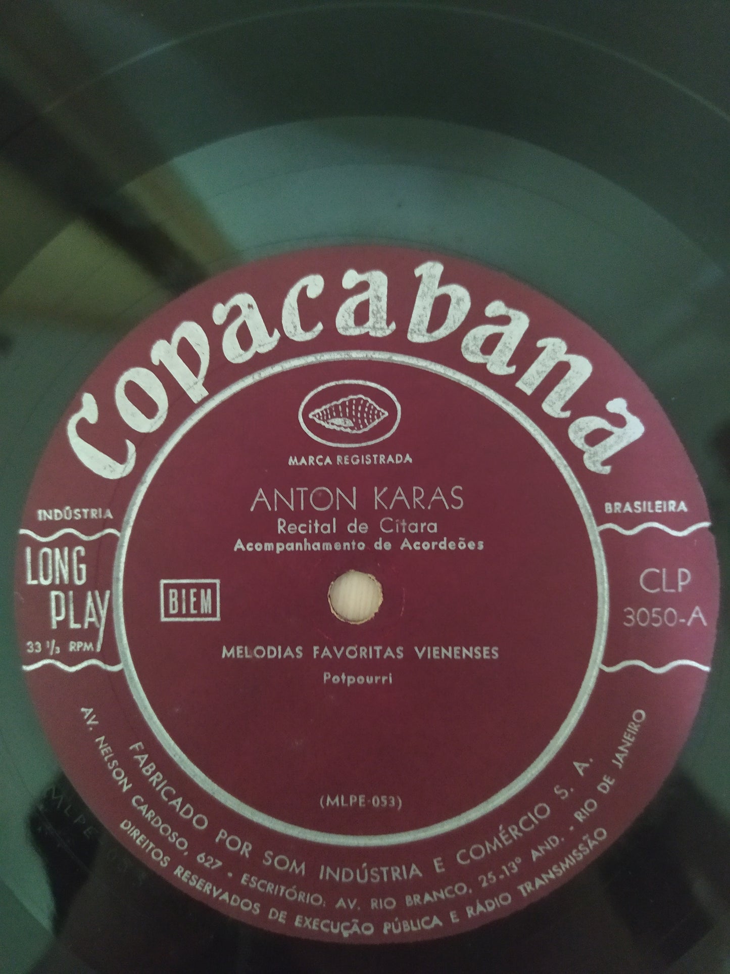 Lp Vinil Anton Karas Recital De Cítara