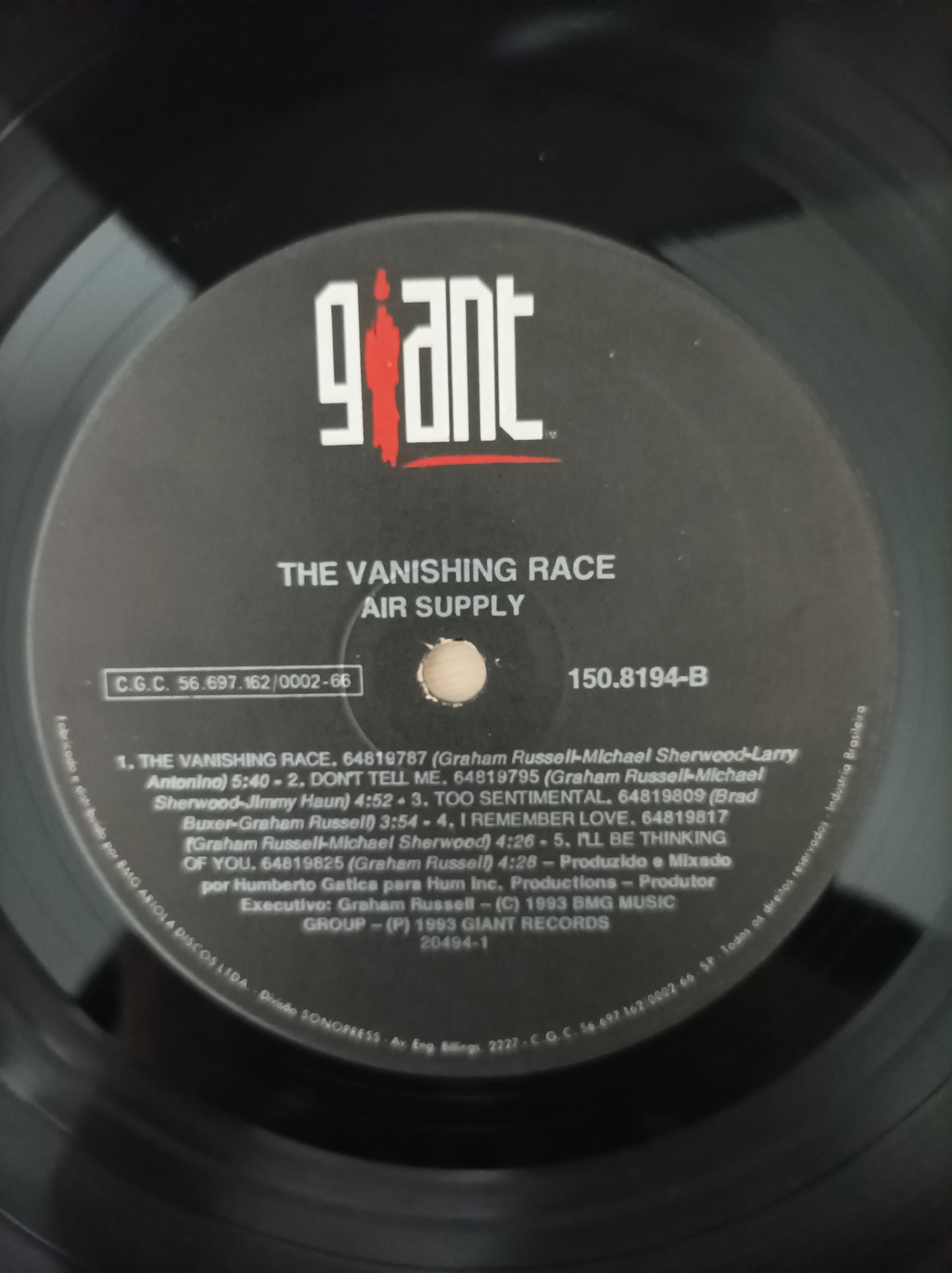 Lp Vinil Air Supply The Vanishing Race