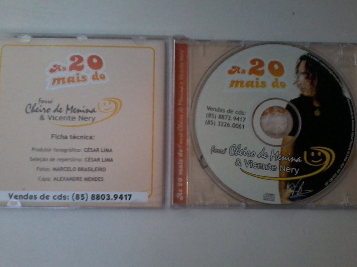 Cd Cheiro De Menina E Vicente Nery As 20 Mais