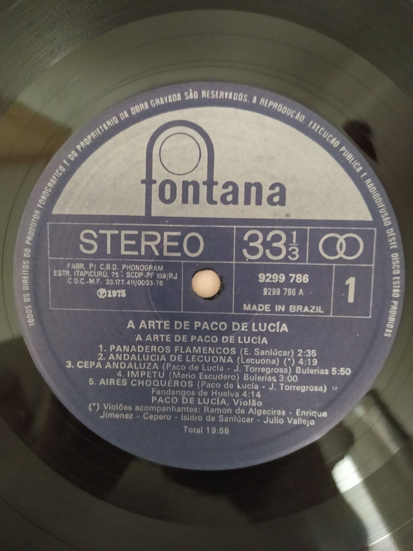 Lp Vinil Paco De Lucia A Arte De Duplo