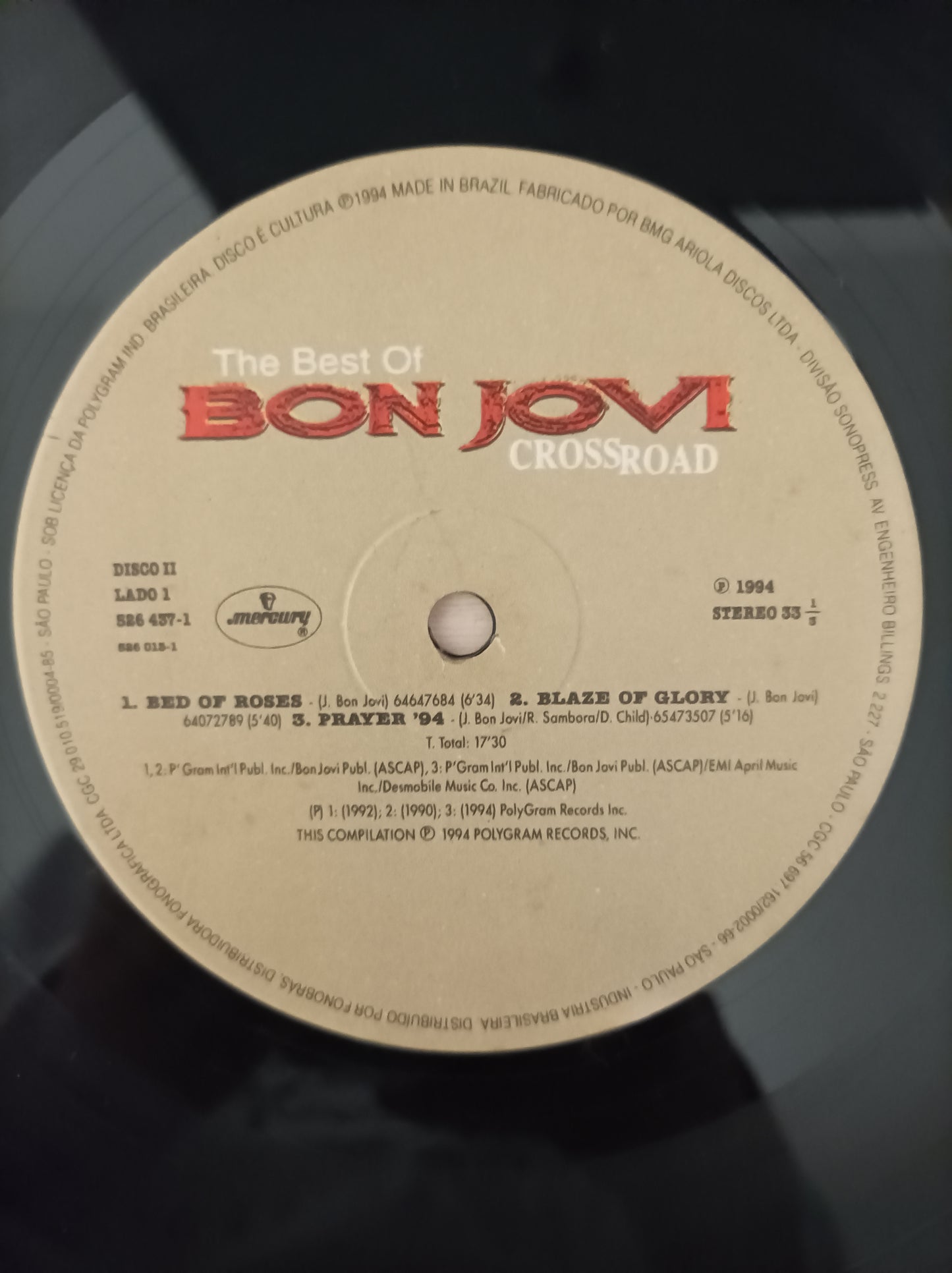Lp Vinil Bon Jovi Cross Road The best of Duplo