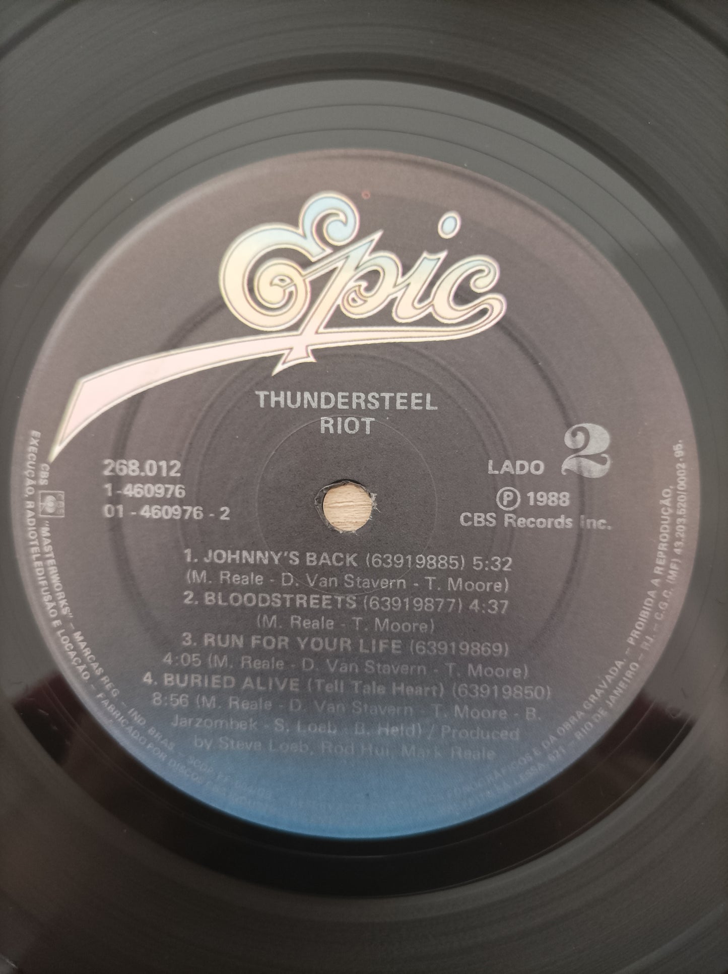 Lp Vinil Riot Thunder Steel