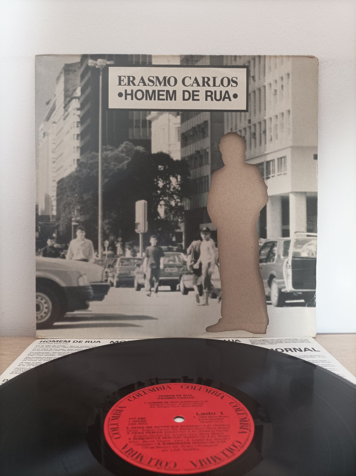 Lp Vinil Erasmo Carlos Homem de Rua Com encarte