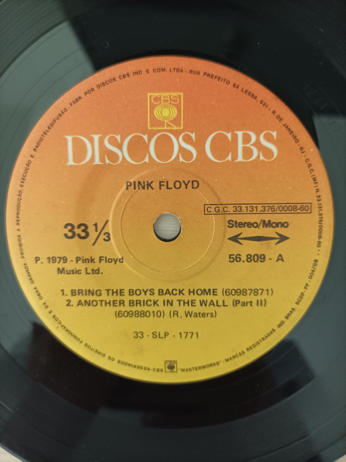 Vinil Compacto Pink Floyd The Wall Music from the film