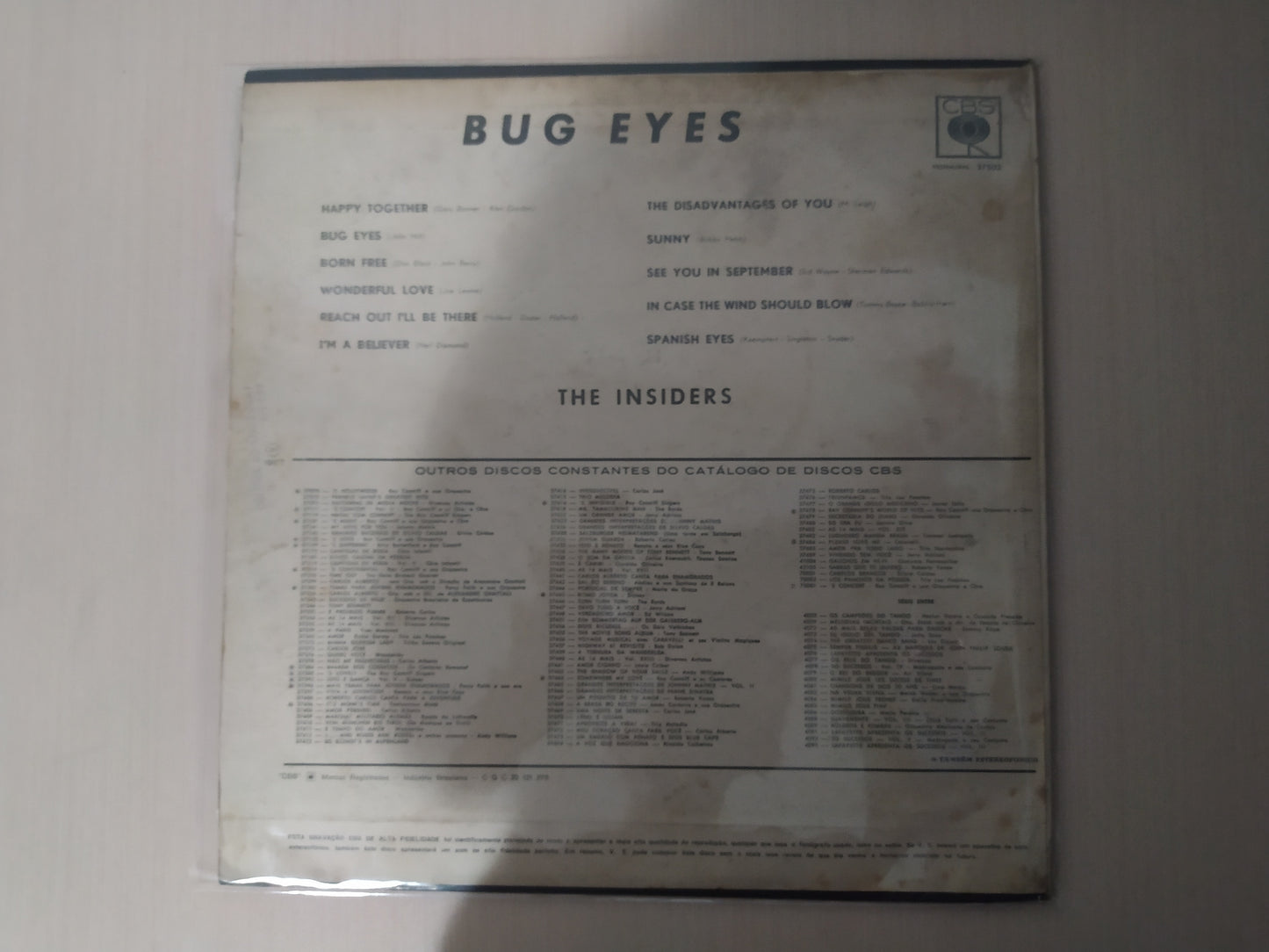 Lp Vinil Bug Eyes The Insiders