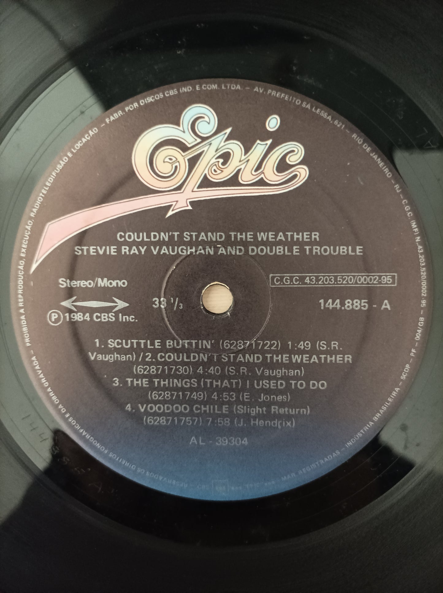 Lp Vinil Stevie Ray Vaughan Couldn't Stand the Weather