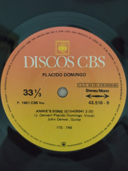 Lp Vinil Compacto Placido Domingo Perhaps Love