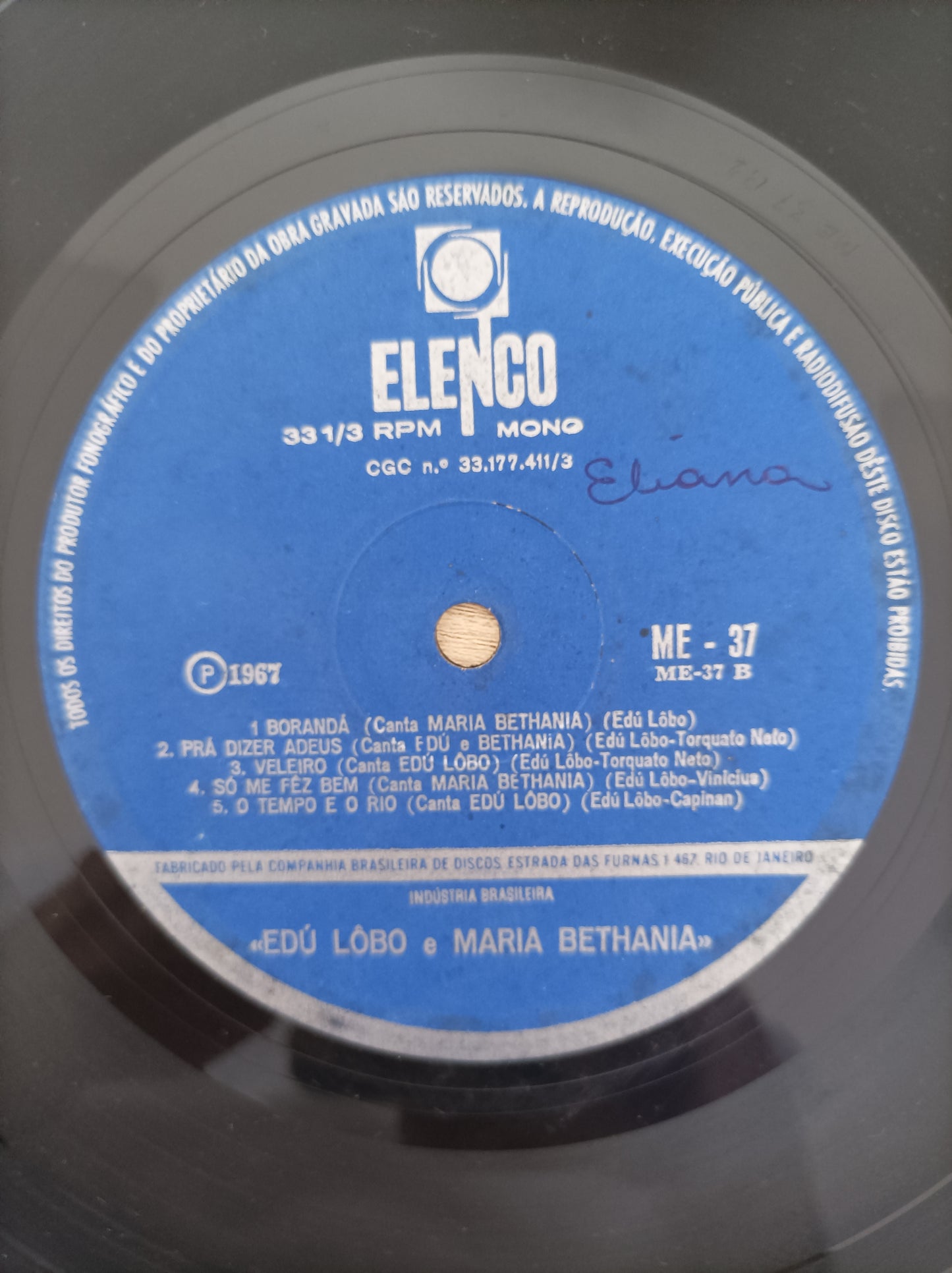 Lp Vinil Edu e Bethânia