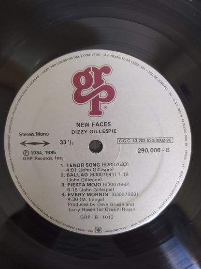 Lp Vinil Dizzy Gillespie New Faces Com Encarte
