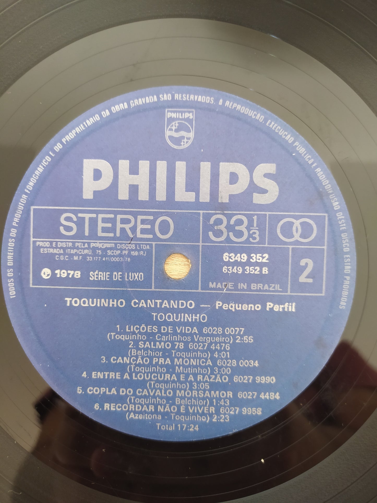 Lp Vinil Toquinho Cantando Pequeno Perfil Um Cidadão Comum
